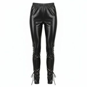 FashionNova Black Faux Leather Pants Size XL NWT